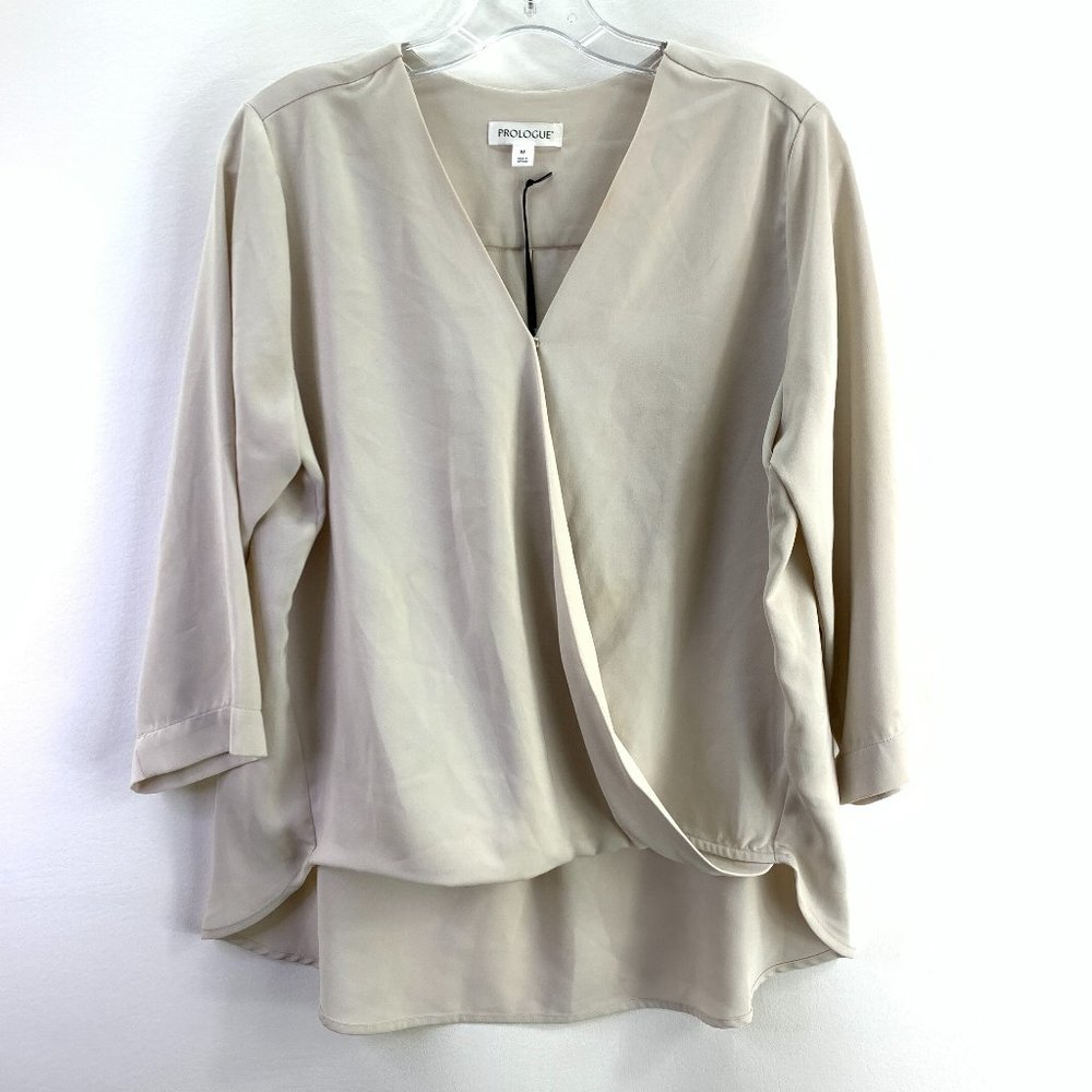 Prologue Cream Blouse Medium D1-144
